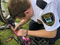 Akcja znakowania rowerów przeprowadzona wspólnie z funkcjonariuszami Straży Miejskiej